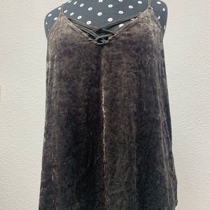 green velvet tank top